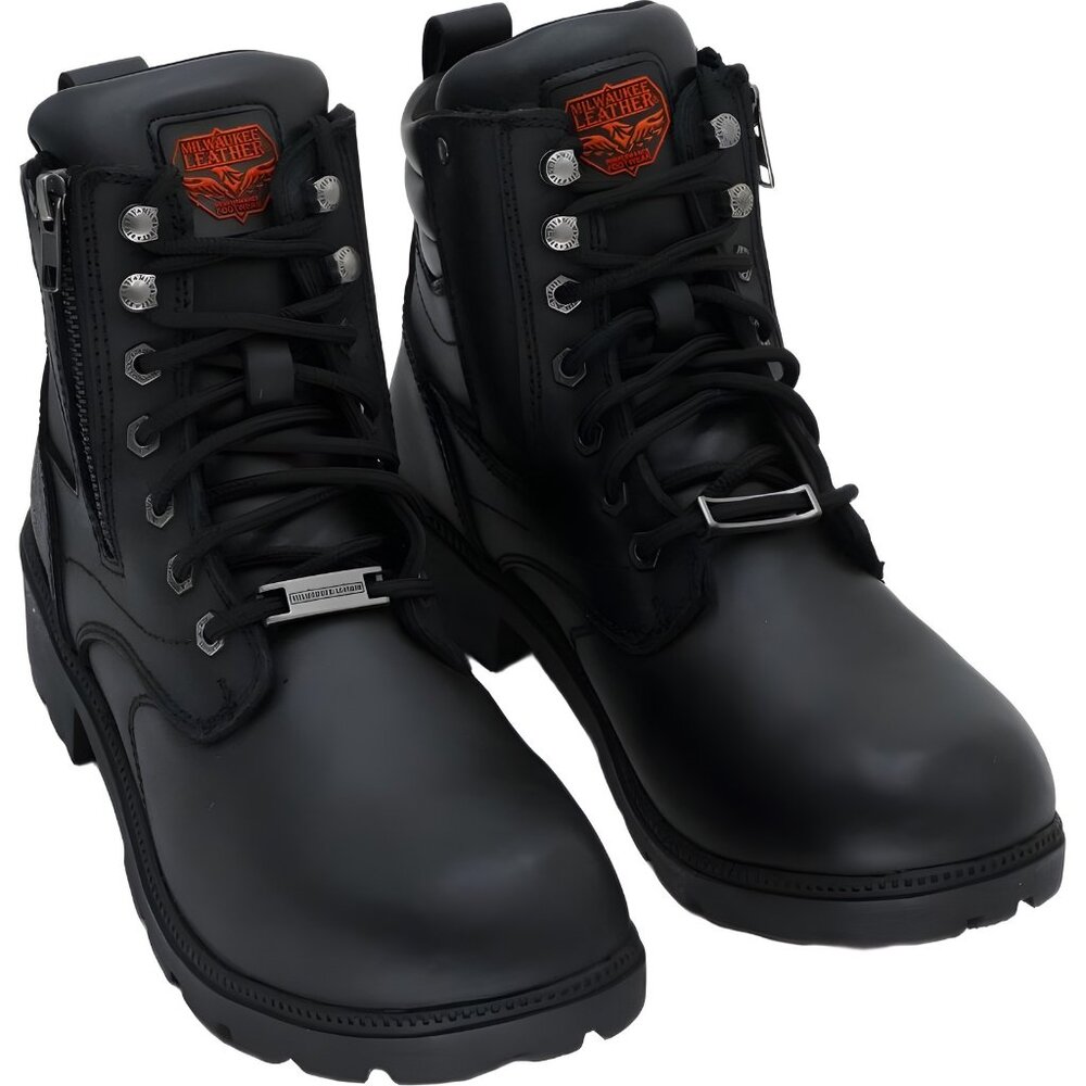 Women's Milwaukee MBL9320W Motorcycle Boots Black US 9.5 W - Picture 4 of 6